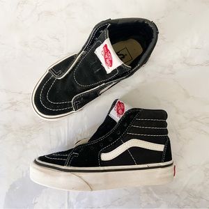 Vans Sk8 Hi Off The Wall Black Suede High Top Skate Shoes